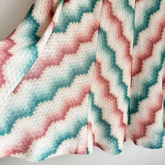 NEW Maeve Anthropologie Chevron Striped MARIA Knit Midi Skirt XL - Picture 3 of 9